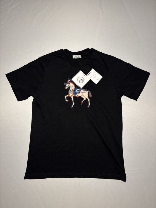 Tricou Hermes cu print de catifea
