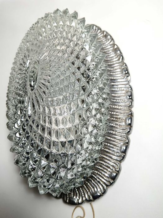 Aplică LIMBURG Art Deco, Mid-Century Modern, vintage, sticla ananas