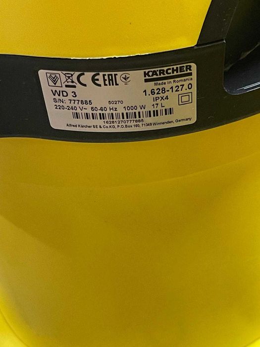 Aspirator Kärcher WD 3 V-17/4/20 EU (1.628-127.0)