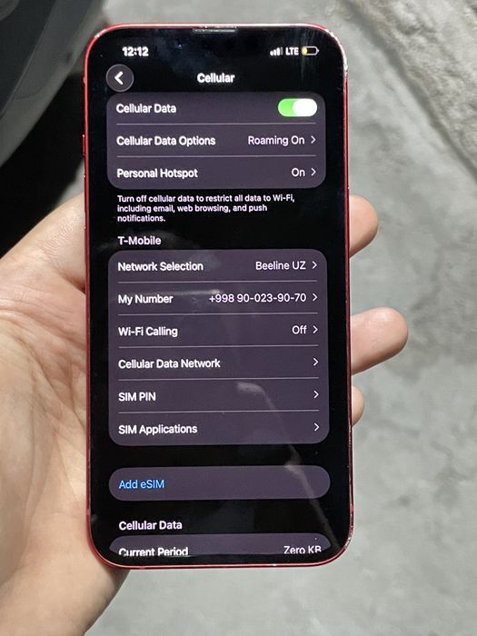 iPhone 13 128GB 89% Product RED