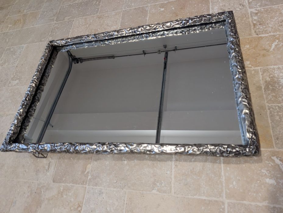 Set două oglinzi argintii din metal 92*62