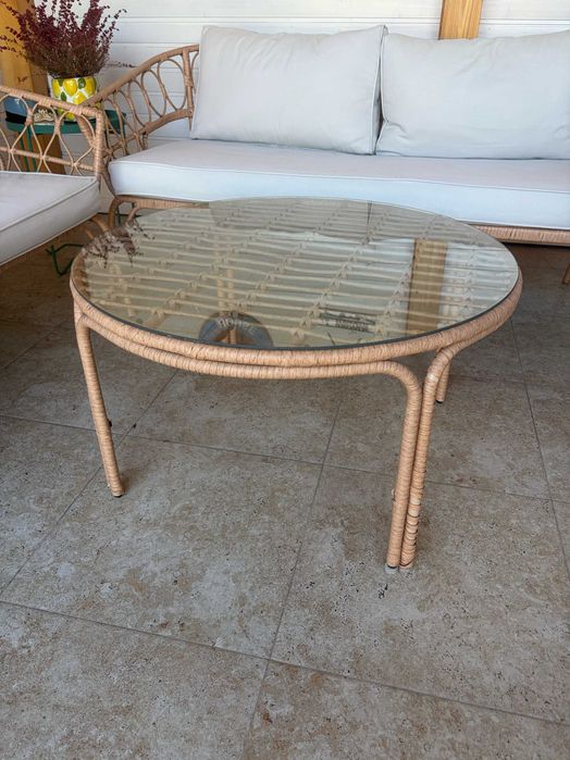 Set Mobilier Terasă JYSK JENNUM (2 Canapele + 1 Fotoliu + 1 Masă) – Stare Excelentă