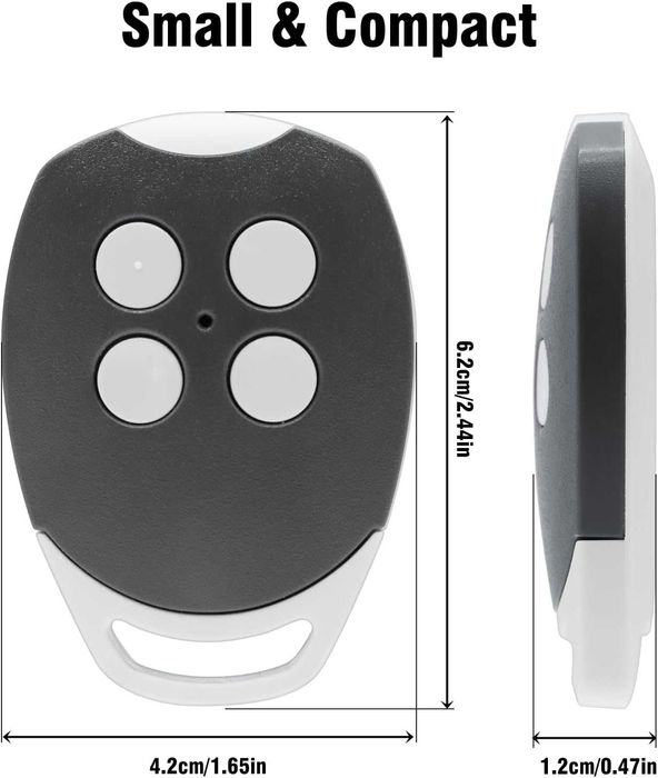 RUIZHI Дистанционно управление за гаражна врата, комплект от 3 броя