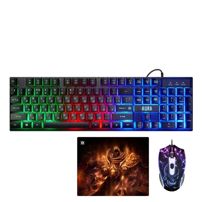 продам новый игровой набор Defender MKP-117. Мышь, клавиатура и коврик