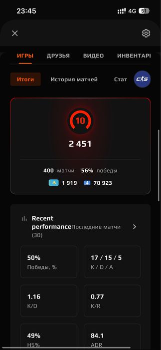 Faceit 10lvl cs2