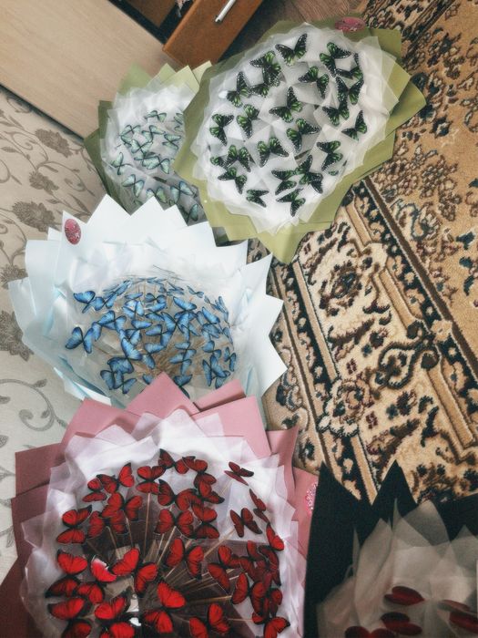 Дайын бабочка букеттер