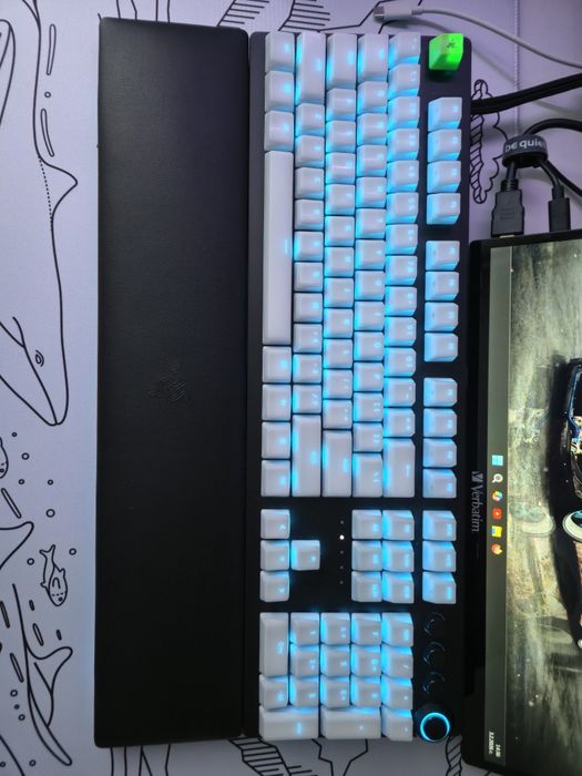 Клавиатура razer hunstman v2 analog + rgb пад razer 900/300