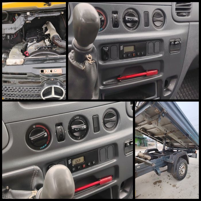 Mercedes sprinter basculabil 3parti motor 2700