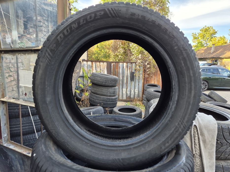 2бр. 215 55 17 Dunlop всесезонни.
