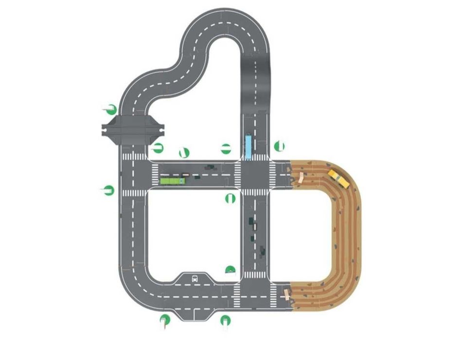 Дървена писта,Комплект улици строителна площадка
