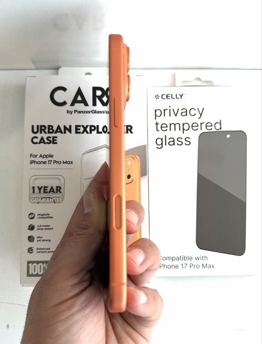 НОВ! iPhone 17 Pro Max 256GB Cosmic Orange ГАРАНЦИЯ!