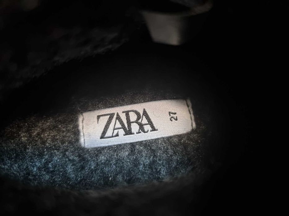 Ghete copii Zara negre, noi, marimea 27