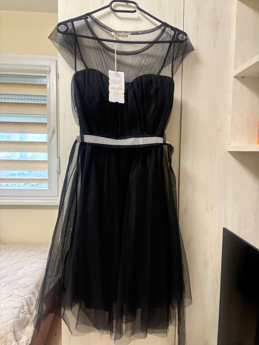 Нова ефектна рокля с тюл-намалена цена