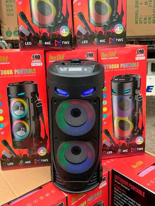 Bluetooth Kolonka Karaoke ZQS | Mikrofon + Pult | Kuchli Bass