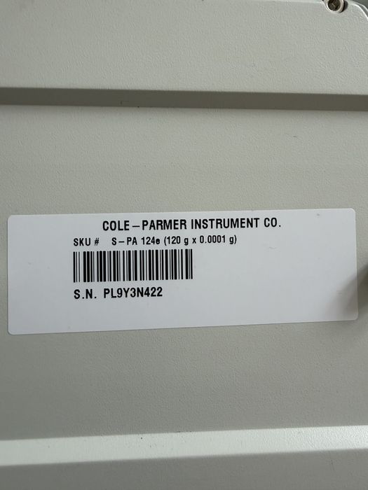Cantar analitic Cole-Parmer Model: S-PA 124e