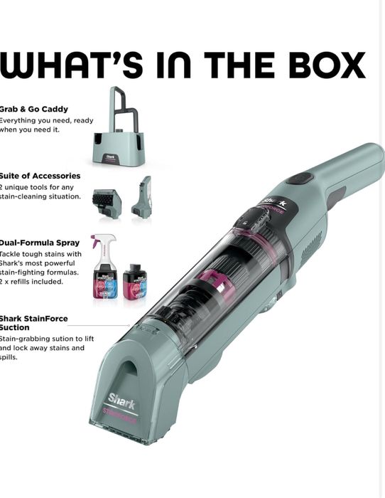 Преносим уред за почистване на петна StainForce, Shark, HX100UKCP