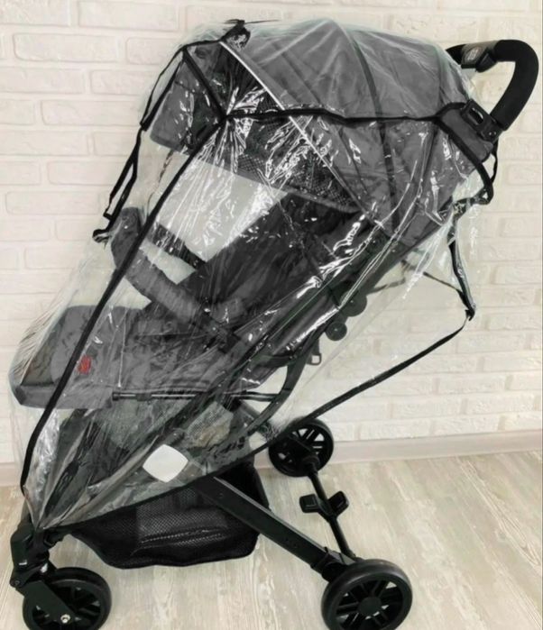 Новый Дождевик для коляски прозрачный