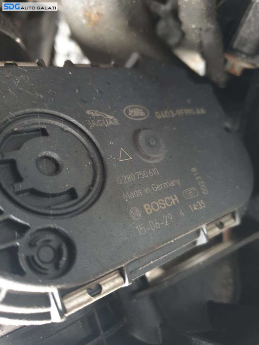 Clapeta Acceleratie Jaguar F Pace X761 2.0 D AJ20D4 204DTD 204DTH 132KW 180CP 2016 - 2020 Cod G4D3-9F991-AA 0280750610 [Q3658]