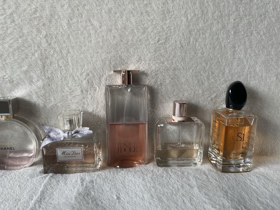 Miss Dior Chanel Chance Givenchy Irresistible YSL Libre Lancone Armani