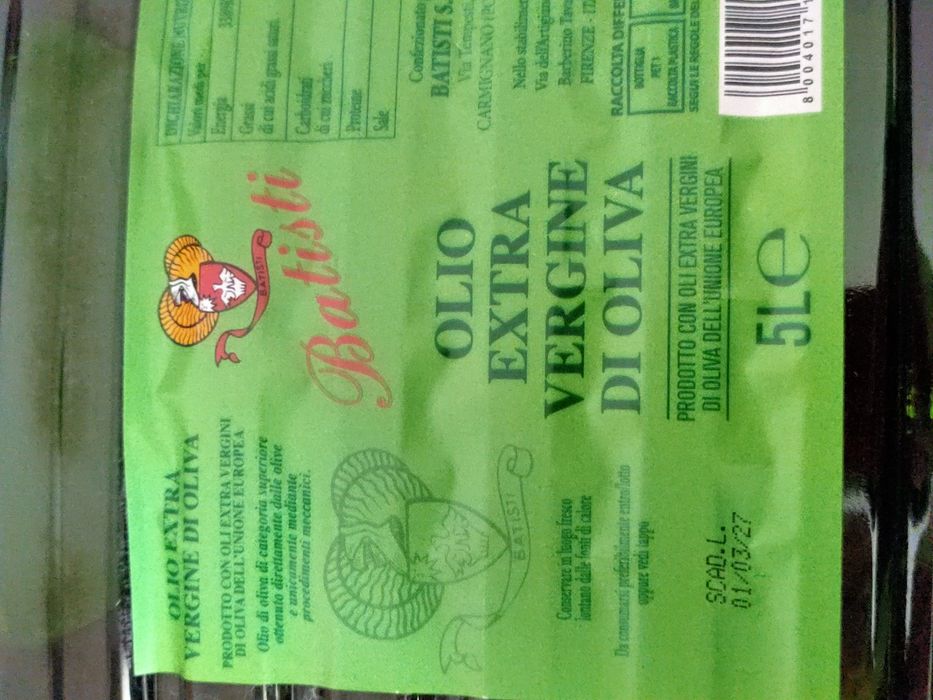 Ulei de măsline extra virgin 5L batisti