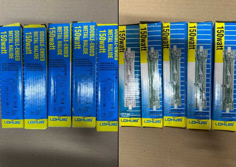 Becuri cu vapori (gaze rare) 240V – lichidare stoc– pachet