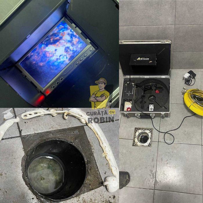 Desfundat canal - desfundat fosa septica - burlane- Curăță cu Robin