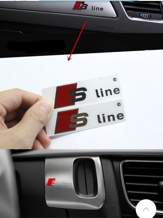 Метална Емблема за Ауди S line Quattro