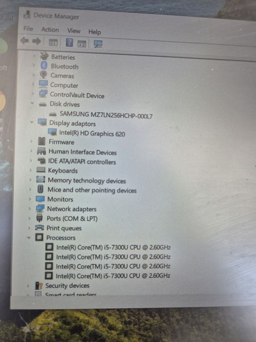 Laptop Dell i5-7th ssd ddr4 usb-c