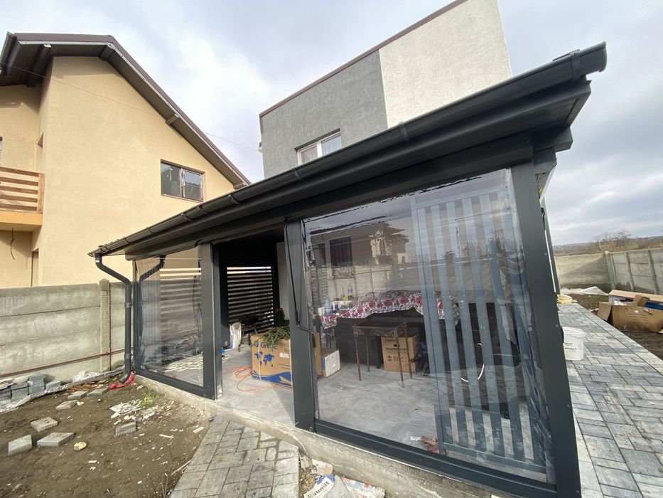 Inchideri terase/foisoare cu folie Pvc Cristal Taiwan 0.8mm