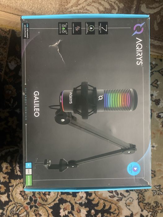 Kit profesional streaming/podcast – microfon + ring light +brat -compl