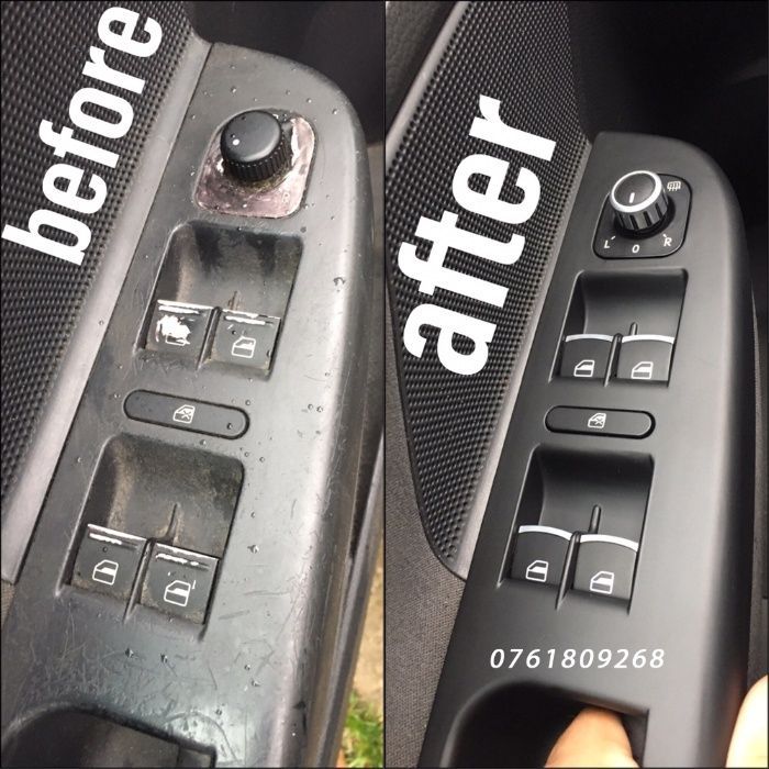 Set butoane geamuri + bloc lumini crom calitate VW Passat B6 B7 CC