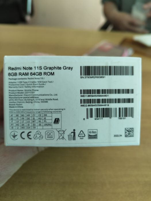 Xiaomi Redmi Note 11 S Graphite Gray