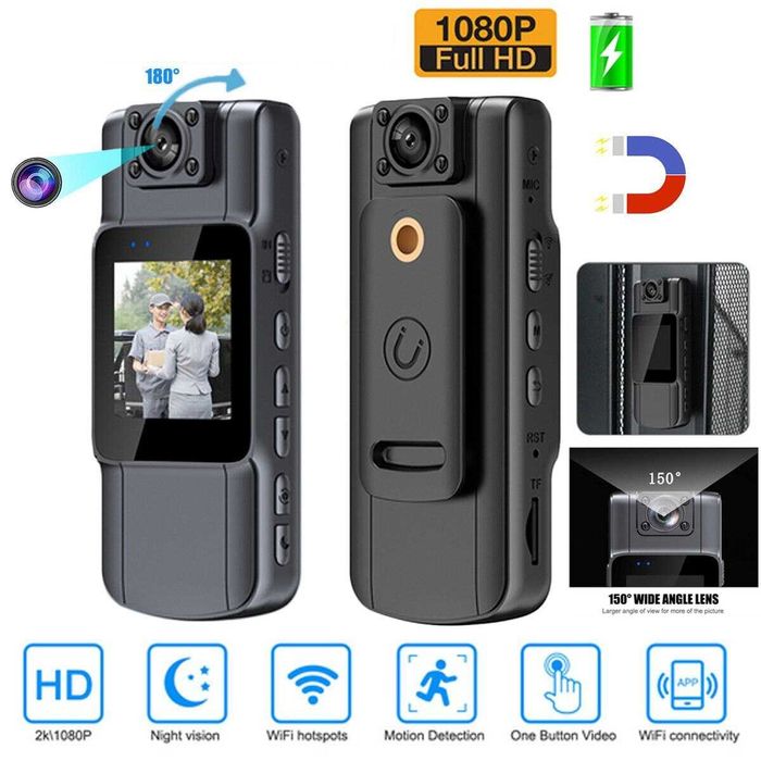 WiFi Мини боди камера Full HD mini bodi kamera body +Диктофон Diktafon