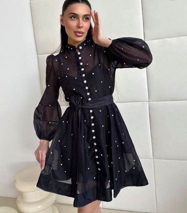 Bestseller  риза рокля с кристали