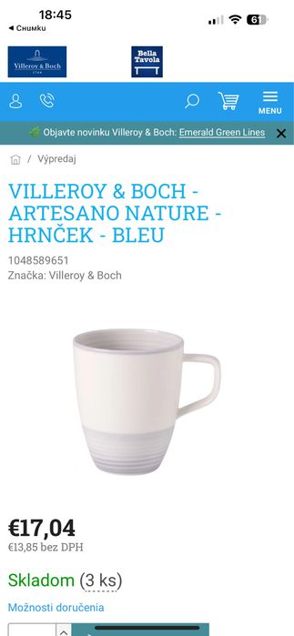 Ръчно рисуран от висококачествен порцелан  -VILLEROY & BOCH