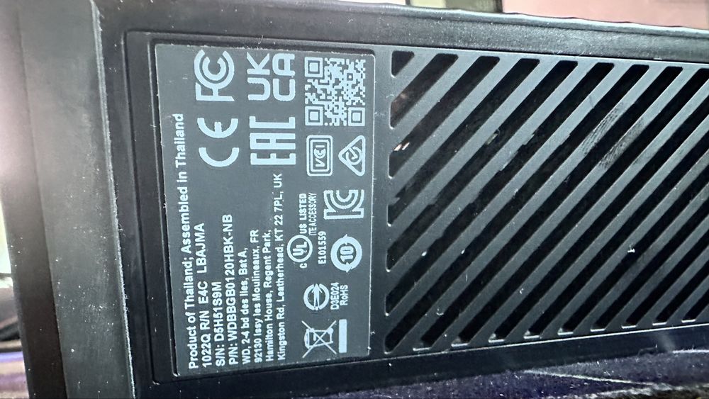 Hdd Extern WD western digital 12 TB GOOD mybook