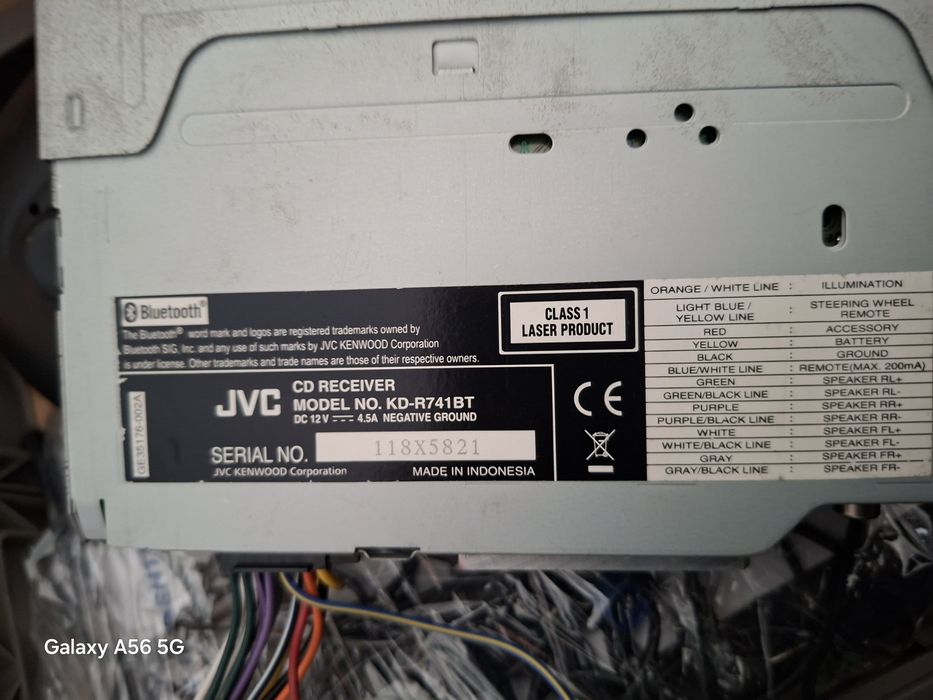 Оригинален СD  Jvc KD-R741 ВТMp3 USB.aux.Bluetoot