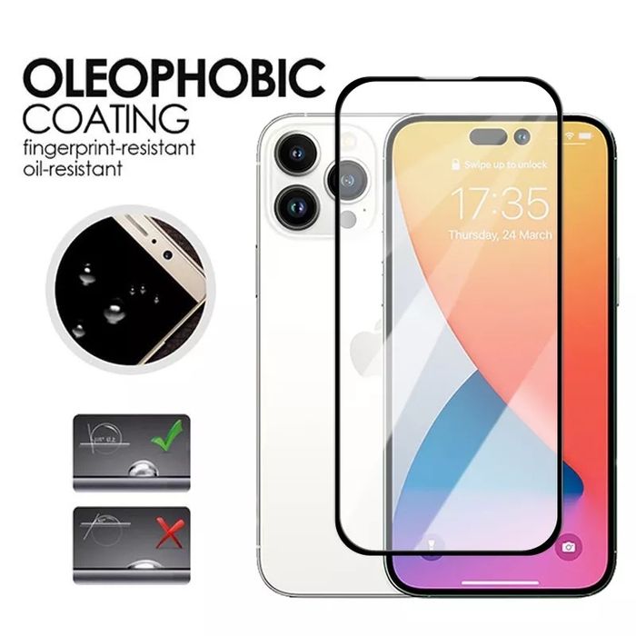 5D Стъклен Протектор за дисплей за Apple iPhone 14 / Plus / Pro / Max