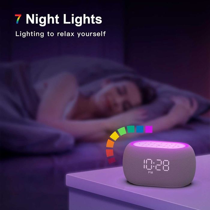 Дигитален часовник, радио, Bluetooth колонка и нощна лампа в едно