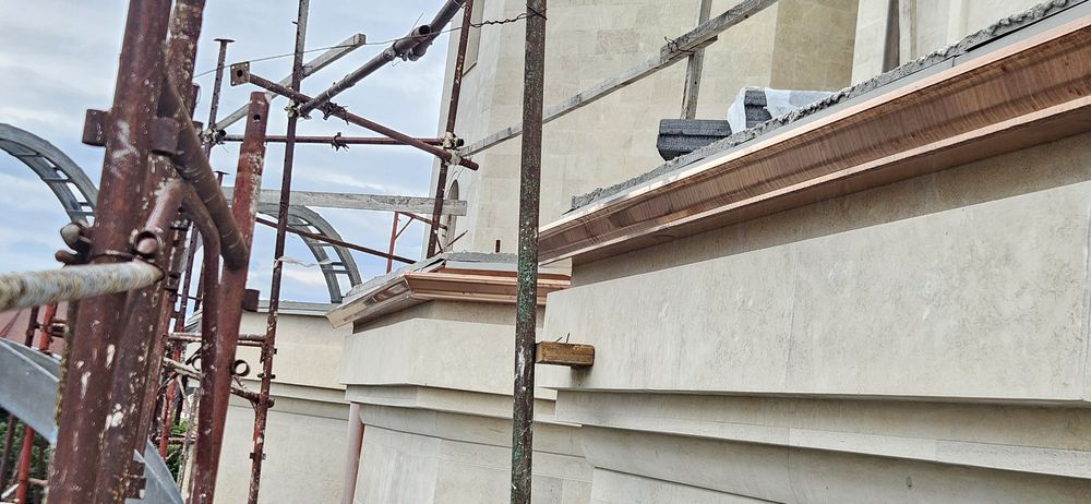 Jgheaburi din aluminiu sau cupru fara imbinari, burlane dreptunghiulare, diferite dimensiuni