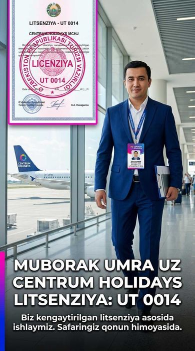 Centrum Holidays Umra Safari YangiBozor Lits. Muborak Umra Tur Paket