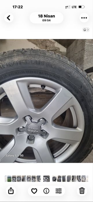 Vand jante originale audiR17 si cuciucuri R18 m+s