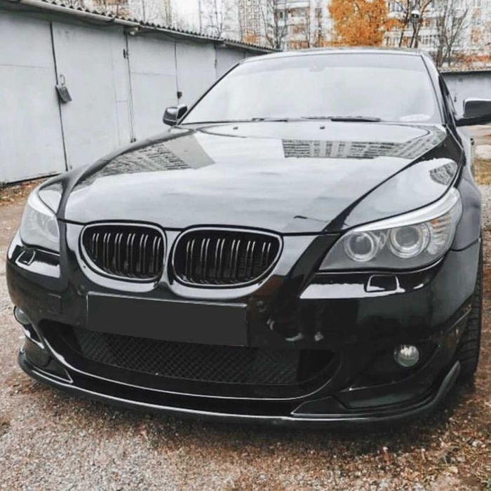 Lip Prelungire Bara Fata M BMW E60 E61 2005-2010 Extensie Negru Lucios