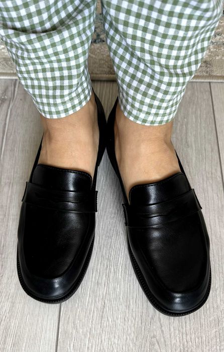 Черные лоферы, размер 38