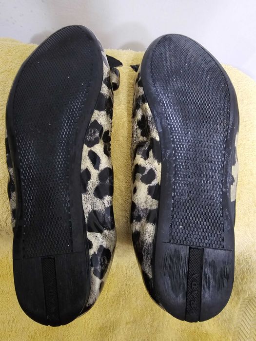 Balerini Prada din piele lăcuită