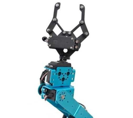 Braț Robotic, Aluminiu, 6 servomotoare NOU - educational