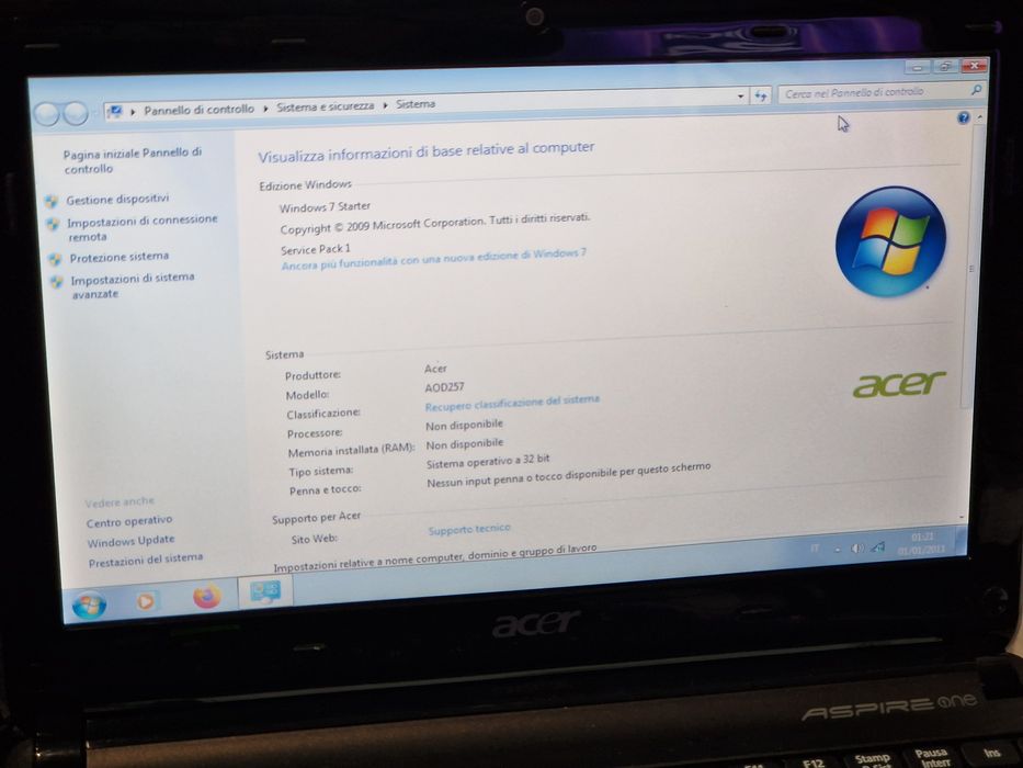 Laptop Acer funcțional doar la priza