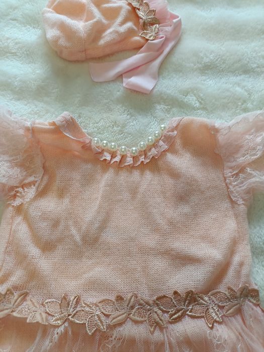 Нарядное Платье-боди рост 74 -80