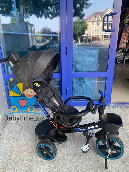 Велосипед-велоколяска. Bolalar transporti - velosiped aravachasi.