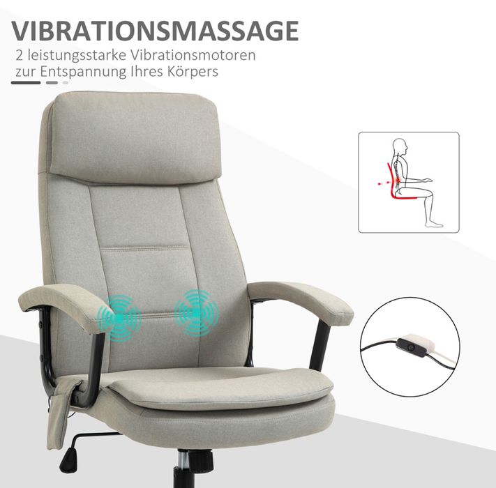 Масажен офис стол Vinsetto